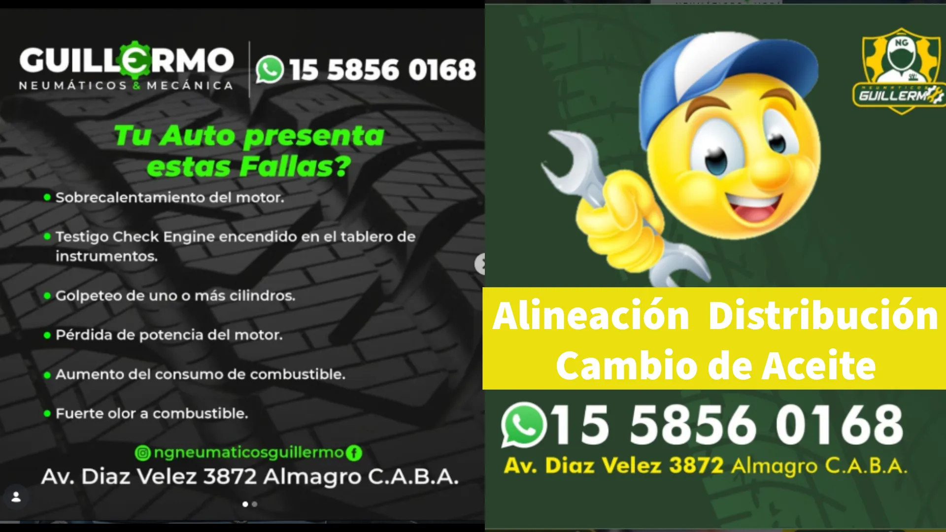 Portada de Neumáticos Guillermo