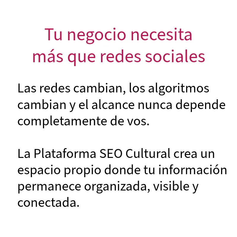 Presentación oficial | Plataforma SEO Cultural